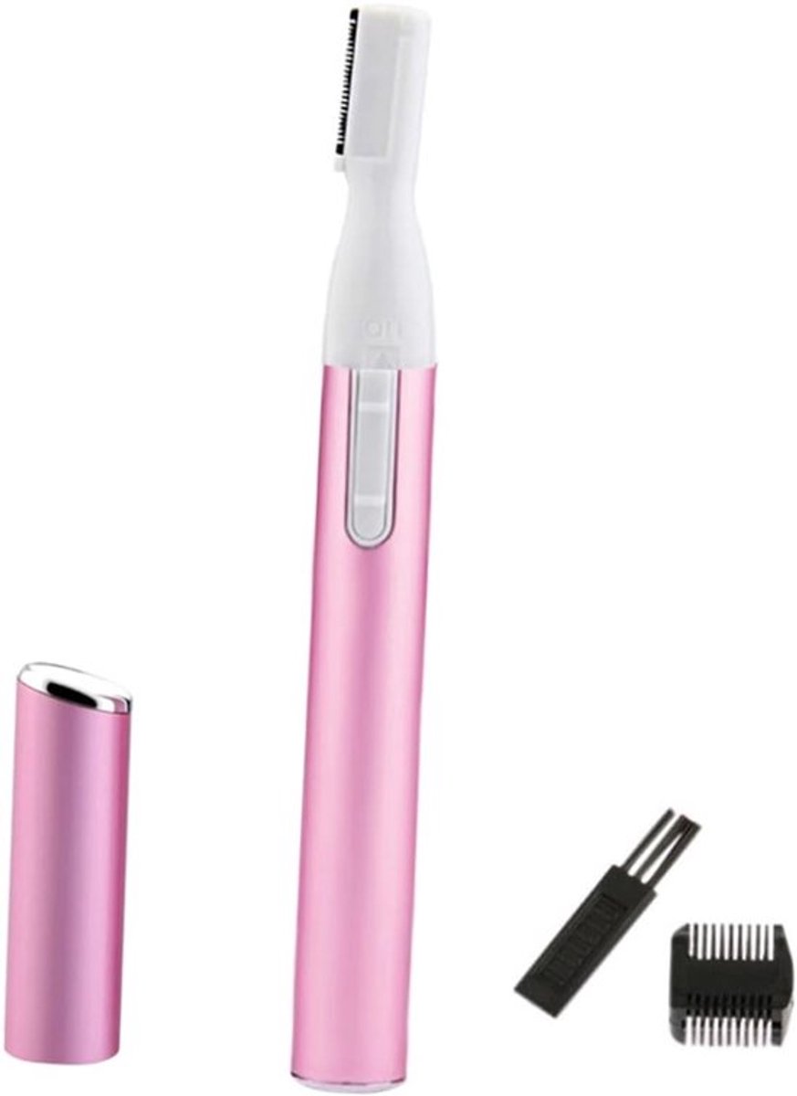 Elektrische wenkbrauwtrimmer, lichtgewicht en draagbaar, snelle verzorging, ergonomische handgreep, verwijdert gemakkelijk wenkbrauw- en gezichtshaar.