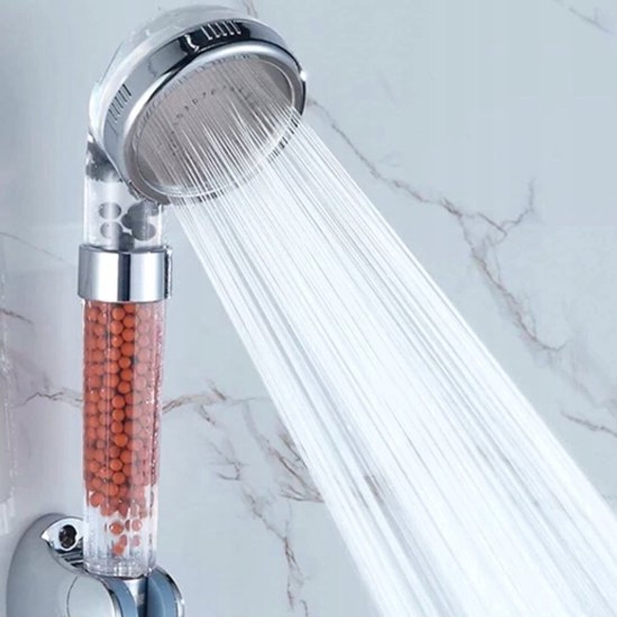 Douchekop - Handdouche - Hoge druk waterbesparend - Verstelbaar - 8 cm diameter - met 3 straalsoorten