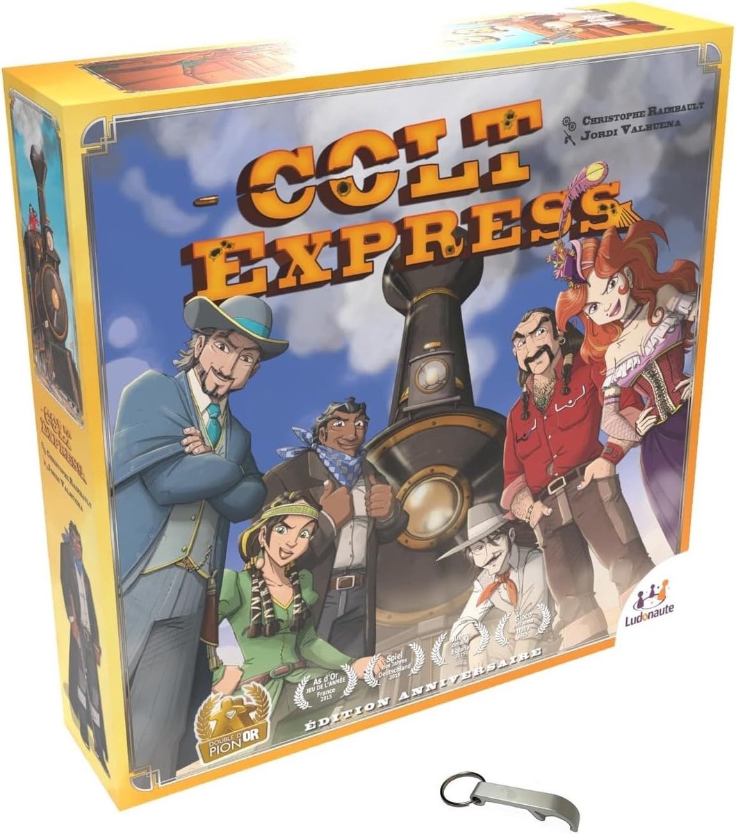 SnelShoppen - Colt Express Bordspel - Actie en Avontuur in de Wilde Westen - 2 tot 6 Spelers, 40 Minuten Speeltijd, Geschikt voor Kinderen 10+