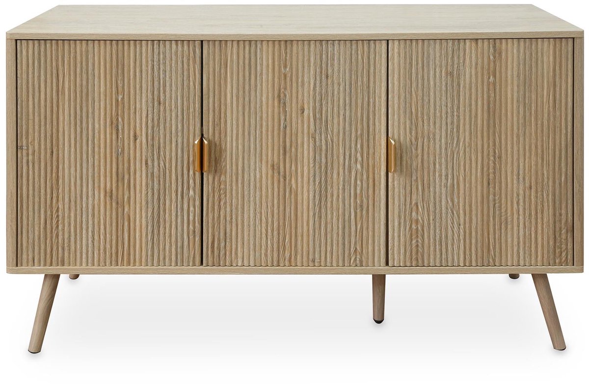 Sideboard ALMA 120 cm met 3 deuren – eikenhouten afwerking
