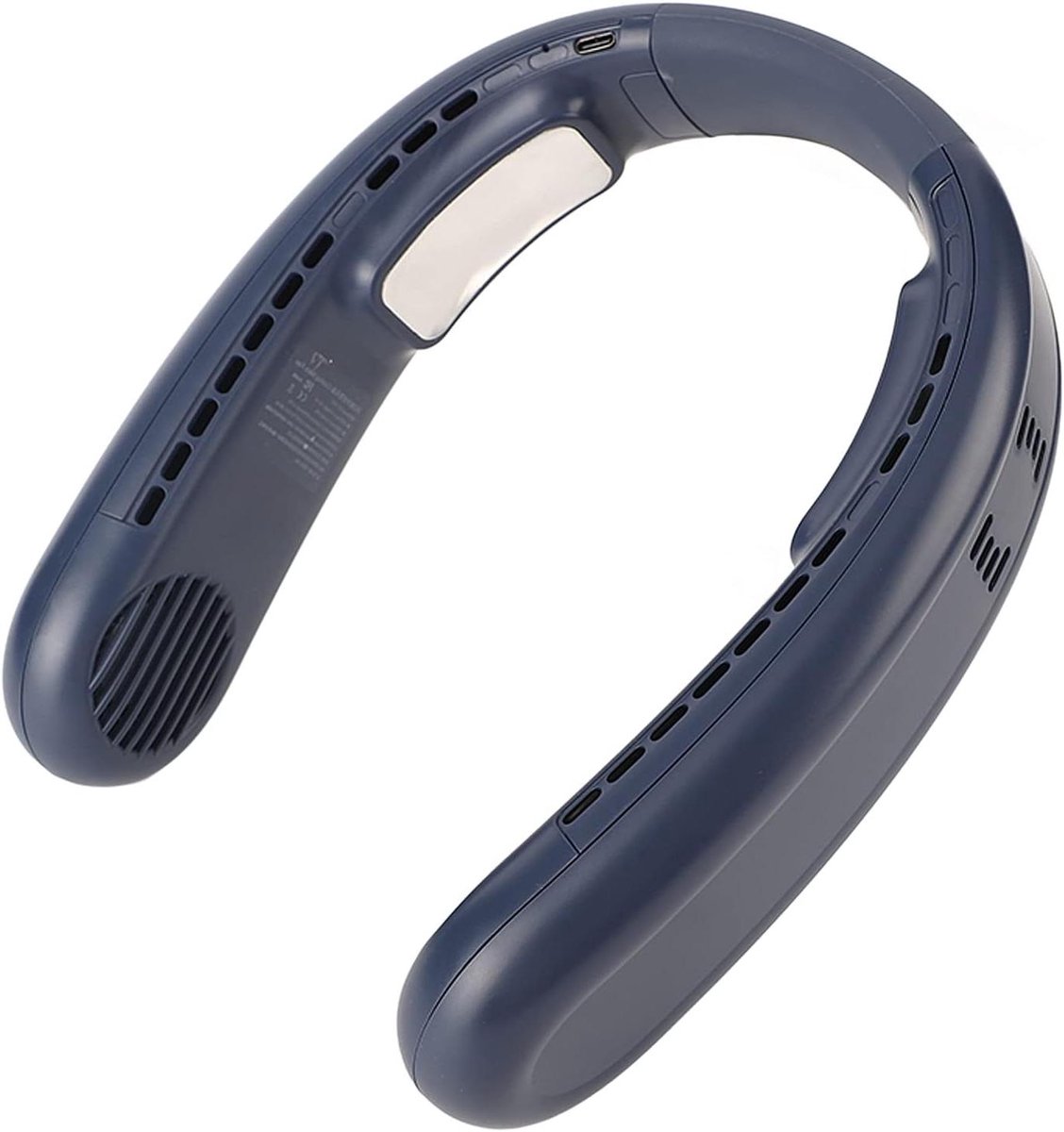 Draagbare Nekventilator - Persoonlijke Koeler - Snelle Verkoeling - Bladloos Ontwerp - USB Aangedreven - Blauw