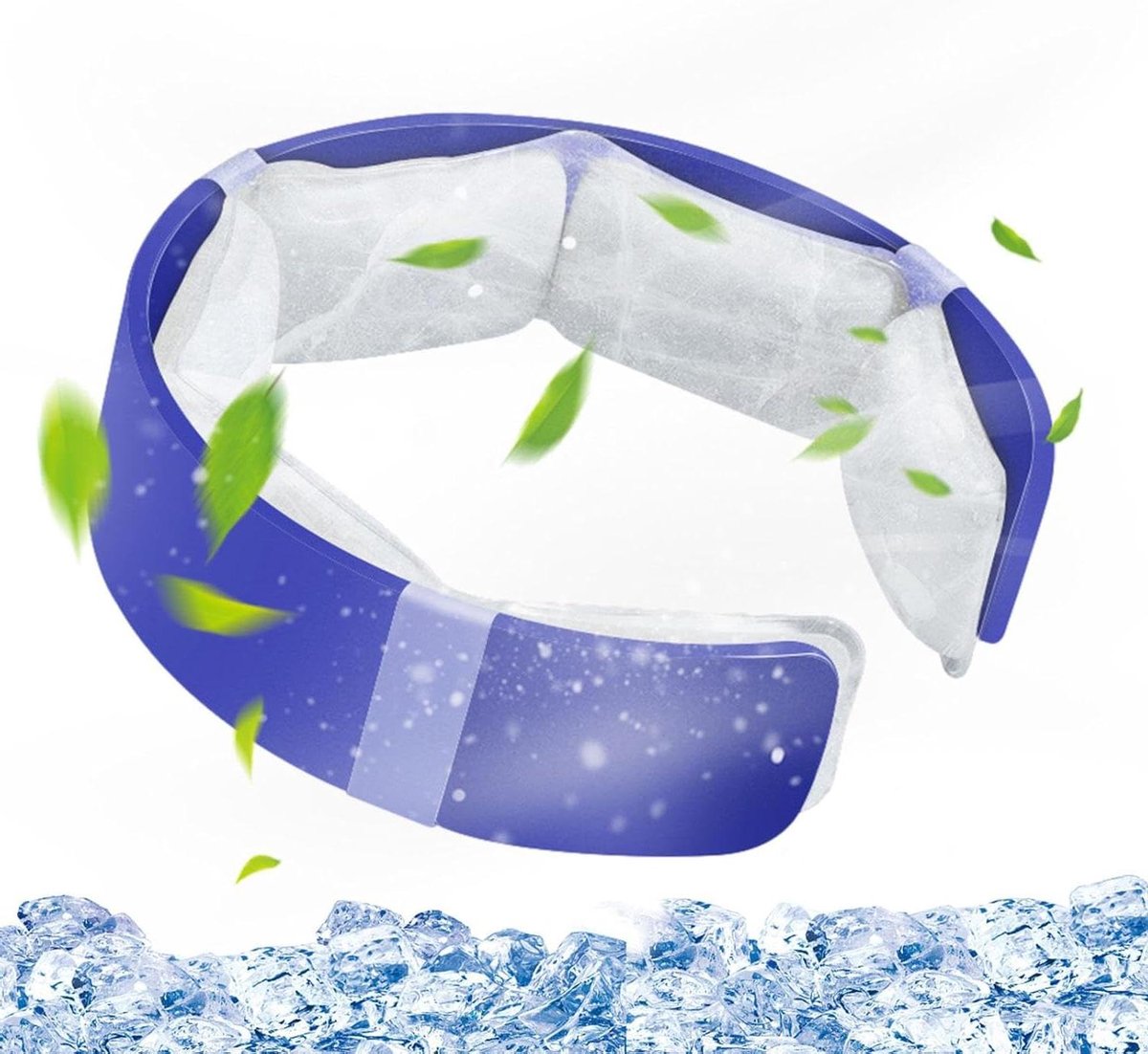 Nek Koeler - Koelband - Buiten Activiteiten - Herbruikbaar - 17 cm - Zwart