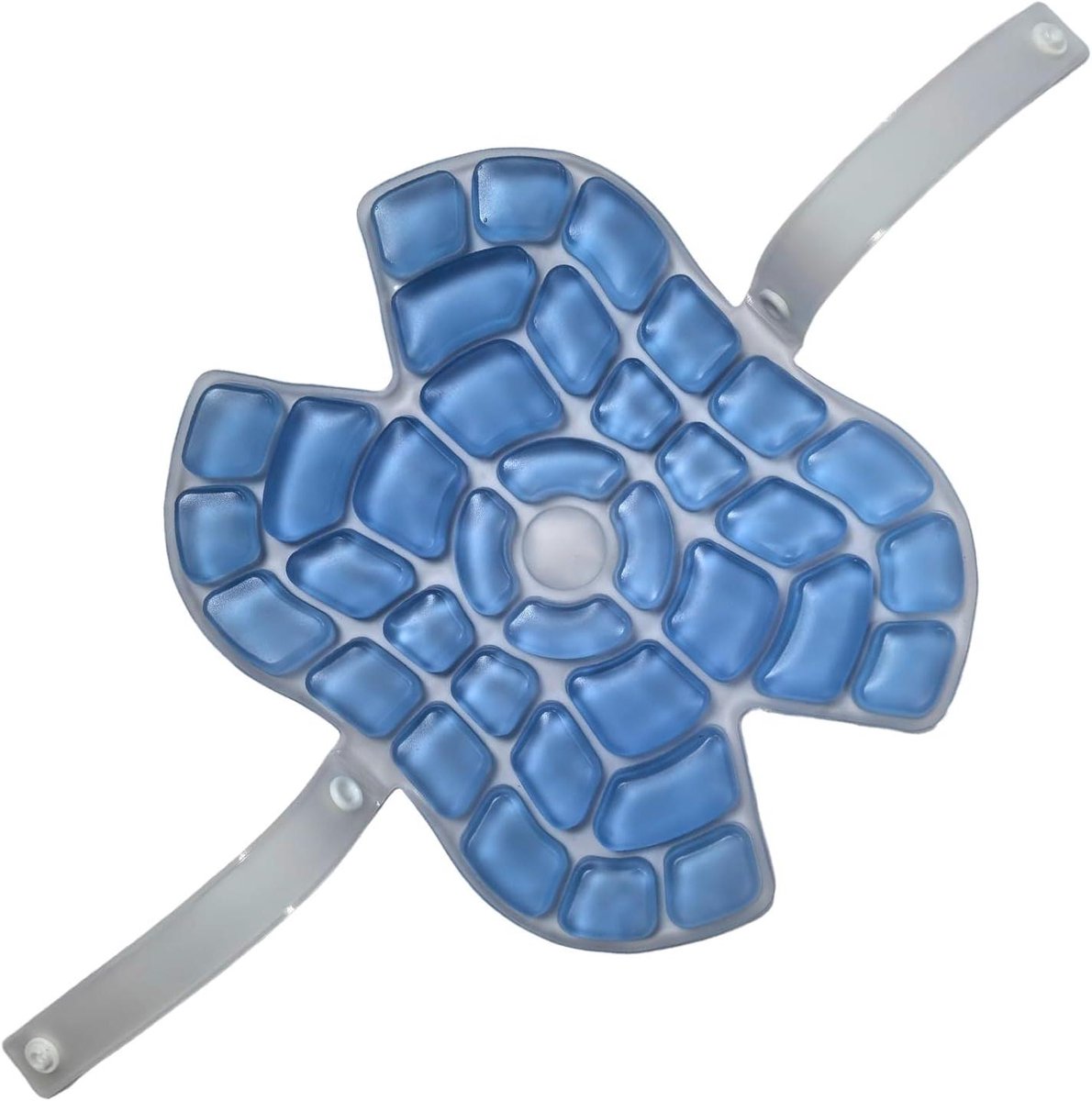 Koelpet Met Ijscompres - Gel Koelpack - Buitenactiviteiten Verkoeling - Herbruikbare Gel Voering - 21 x 17 cm - Wit