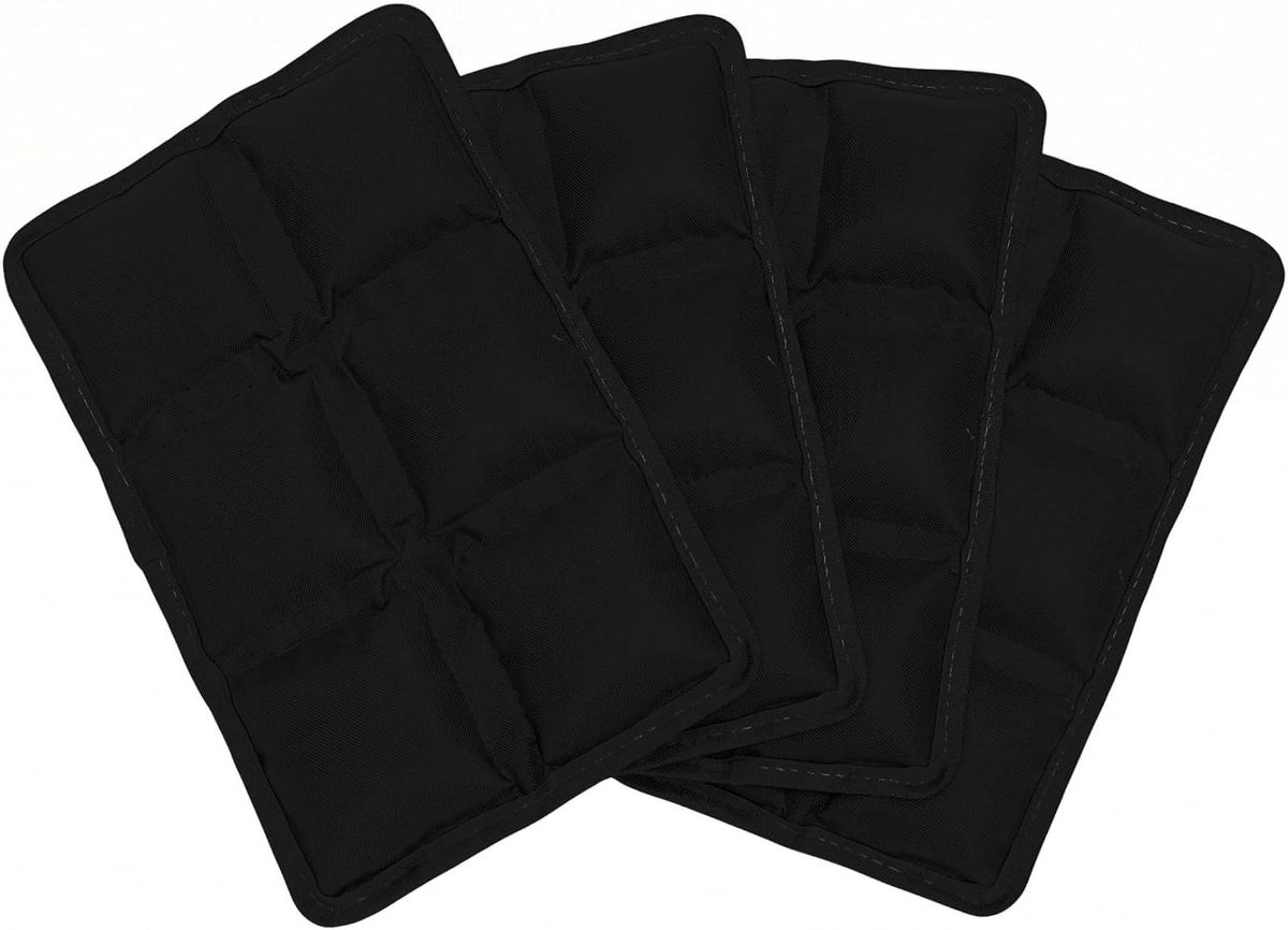 Kleine ijspakketten - Lunchbox koelers - Lunch koel houden - Zelf-absorberend SAP materiaal - 4 stuks - Blauw