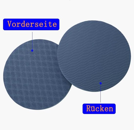 SnelShoppen - Dikke Ronde Yoga Kniebeschermers Kussen - Antislip Yogakussen Reis-Yogamat voor Kniepolsen en Ellebogen - Comfortabel en Lichtgewicht, I van Snelshoppen — afbeelding 3