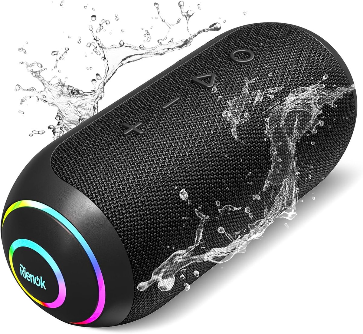 SnelShoppen - Draagbare Bluetooth-luidspreker 40W, IPX7 Waterdicht, 5200mAh, Stereo Geluid, LED-Licht, Ondersteunt TF-kaart en AUX voor Feest, Camping