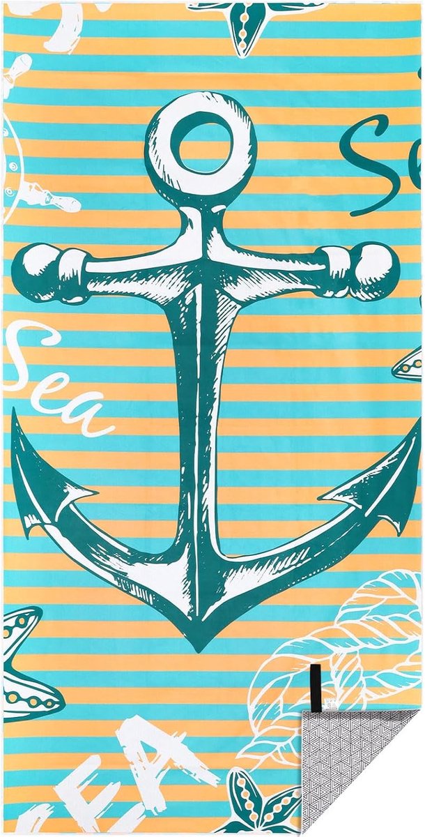 SnelShoppen - XXL Strandlaken 200x100 cm, Sneldrogend Microvezel Handdoek, Zandvrij Badlaken voor Dames, Perfect voor Strand, Camping en Tuin