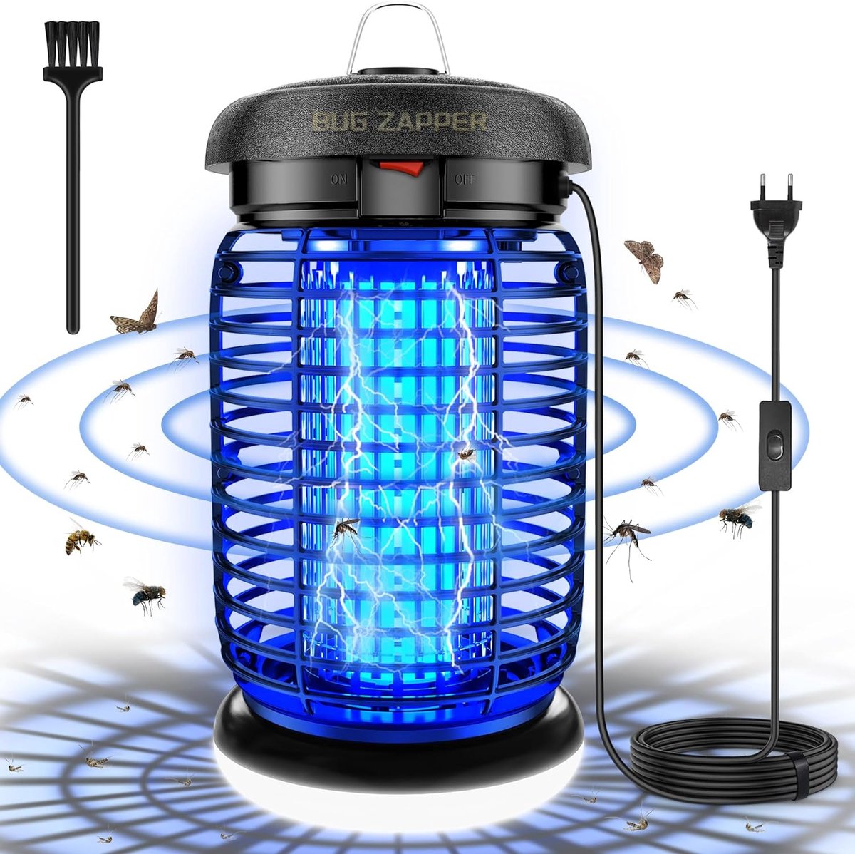 SnelShoppen - Elektrische Insectenverdelger 15W 4200V Muggenlamp met LED, Effectieve Muggenval voor Binnen en Buiten, Ideaal voor Tuin, Camping en Fee