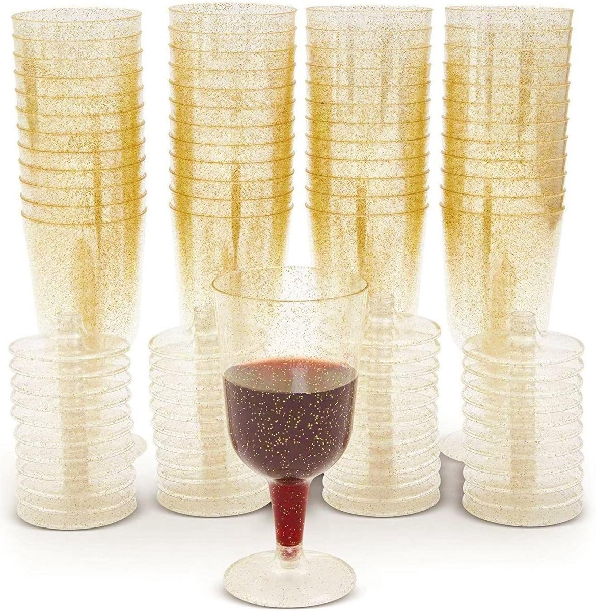 Wijnglazen, 170 ml plastic wijnproeverij glazen herbruikbare stam