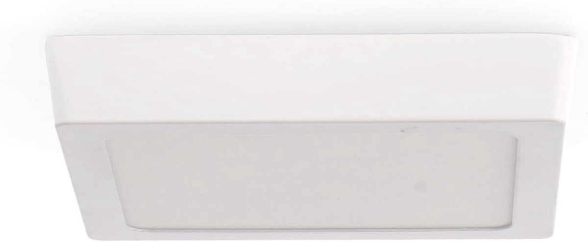 SnelShoppen - Slim Series Vierkante Plafondlamp, 12 W, 1200 Lm, Warm Licht (3000 K), IP20 Binnenverlichting, Ideaal voor Keuken, Slaapkamer, Badkamer,