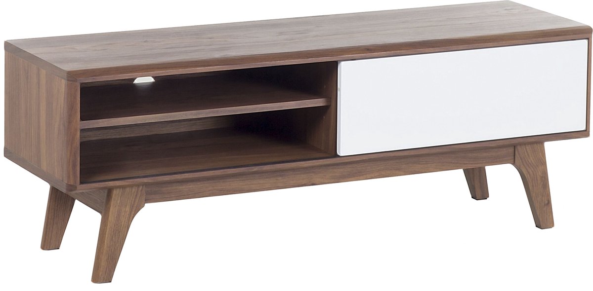 Beliani BUFFALO - TV-meubel - Donkere houtkleur - MDF Bruin