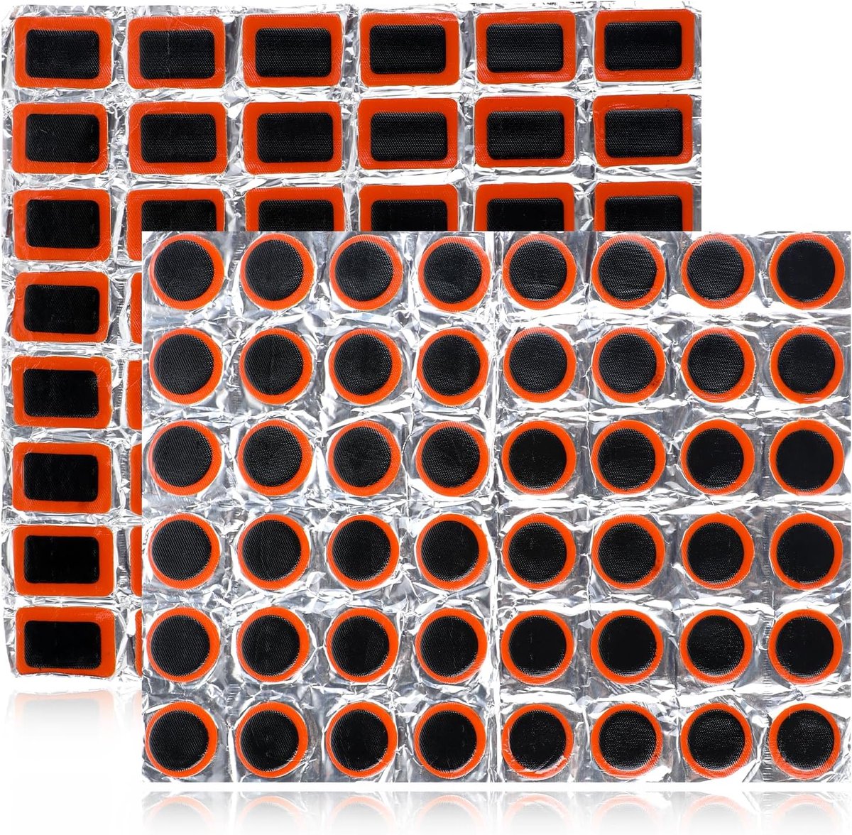 SnelShoppen - 96 Stuks Fietspatches voor Banden, Rubber Reparatie Patches voor Fietsen, MTB, BMX en Motorfiets, Buitenactiviteiten, Hoge Kwaliteit, Ge