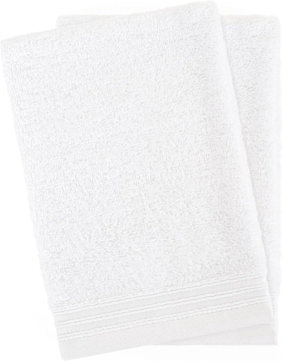 SnelShoppen - Set van 2 Washandjes 15x22 cm - 100% Katoen - Zacht en Absorberend - OEKO-TEX Gecertificeerd - Praktische Hanglus - Voor Badkamer en Keu