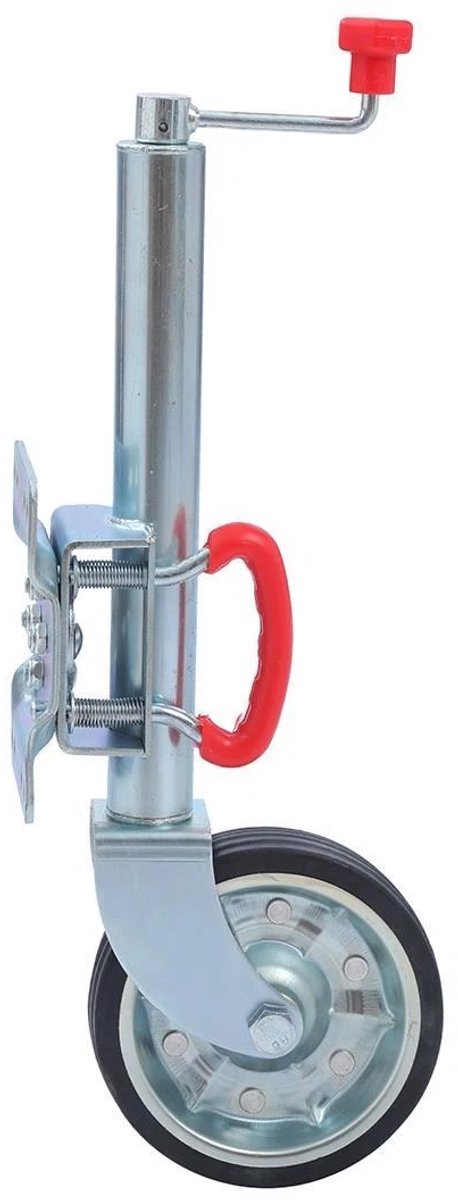60 mm kantelbaar neuswiel - klapbaar aanhangerneuswiel - steunwiel draaibaar - aanhangersteunwiel - gmp