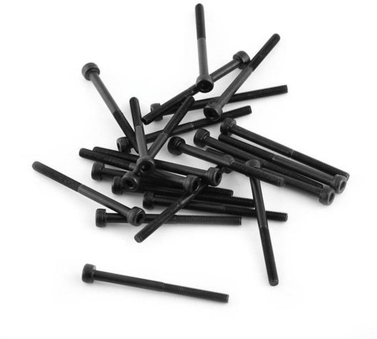 M3 Inbusboutenbevestigingsset - 24 stuks (M3 x 40 mm deels met schroefdraad) met gratis verzending