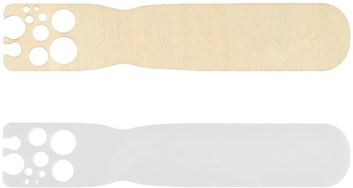 2 stuks poreuze plantenbladeren, van acryl gemaakt hout, eenvoudige en creatieve bladverwijdertool, multifunctioneel, keukenhulpmiddelen.