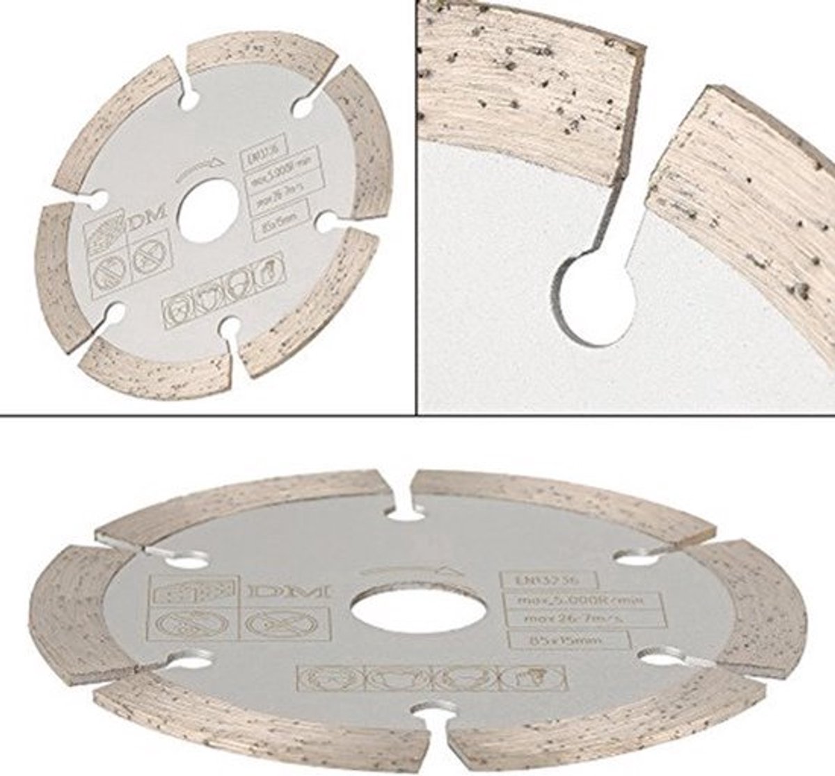 Diamant Cirkelzaagblad 85 mm x 15 mm - Houtsnijwerk - Dun Voor Snelle Snede