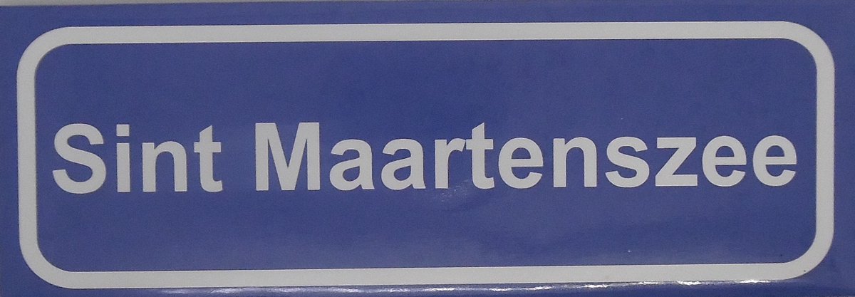 Souv© - magneet plaatsnaambord Sint Maartenszee
