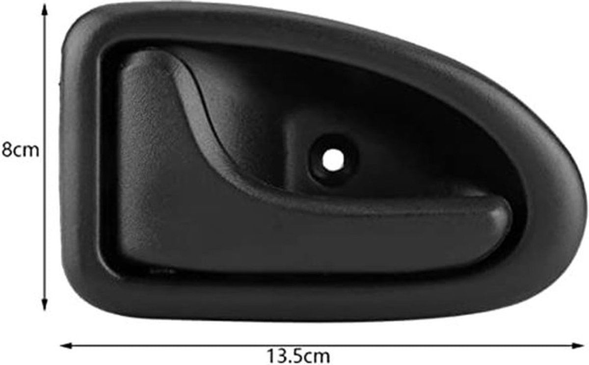 ABS Auto Interieur Deurklink Cover, Deurgreep Trim Kom voor CLIO II 1998-2005 / MEGANE I 1995-2002 (links)