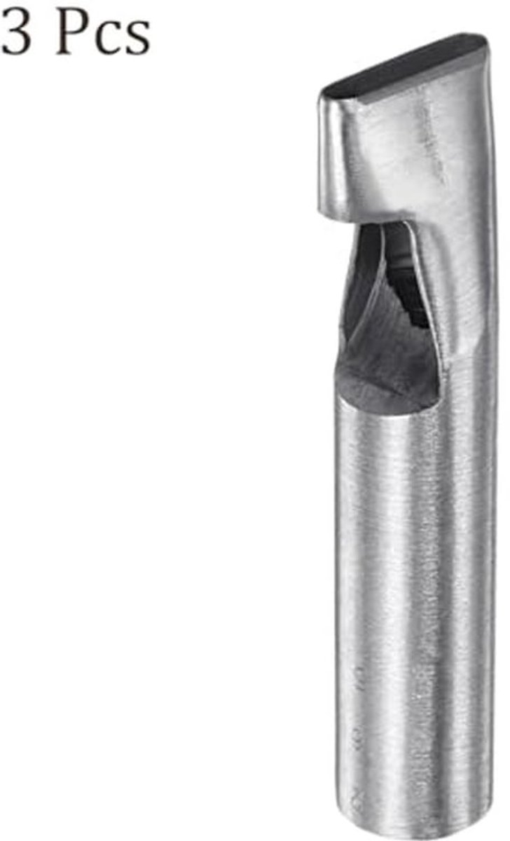 3 stuks ovale lederen ponsen - [26 x 5mm] 45# staal platte stans gereedschap holle stans voor riem lederhandwerk tas kleding gebruik, 105 mm / 4,1" lang