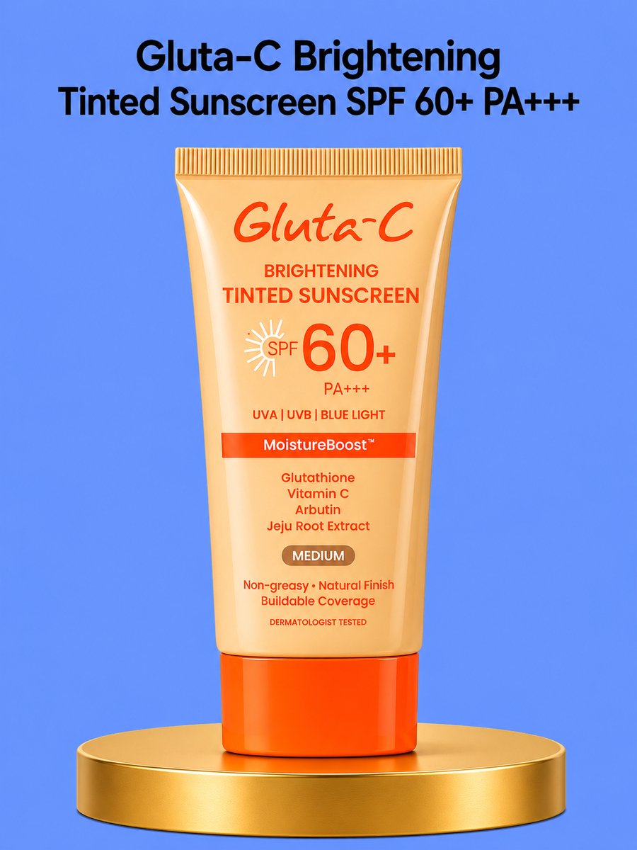 Gluta-C Brightening Tinted Sunscreen SPF 60+ PA+++ (MEDIUM)