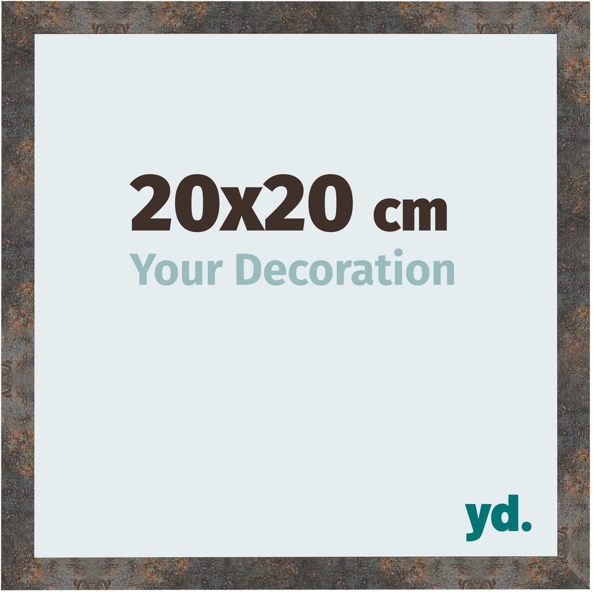 yd. Your Decoration - Fotolijst 20x20 cm - MDF - Geoxideerd Metaal - Bologna