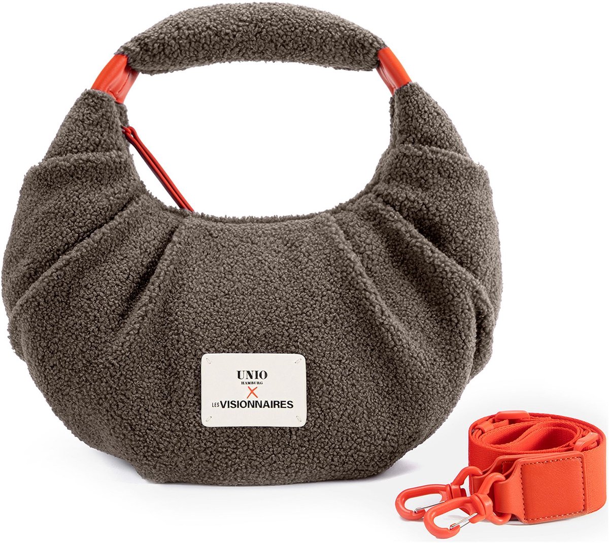 Unio Hamburg x Les Visionnaires schoudertas handtas Teddy Unio Kitzbuehel Taupe
