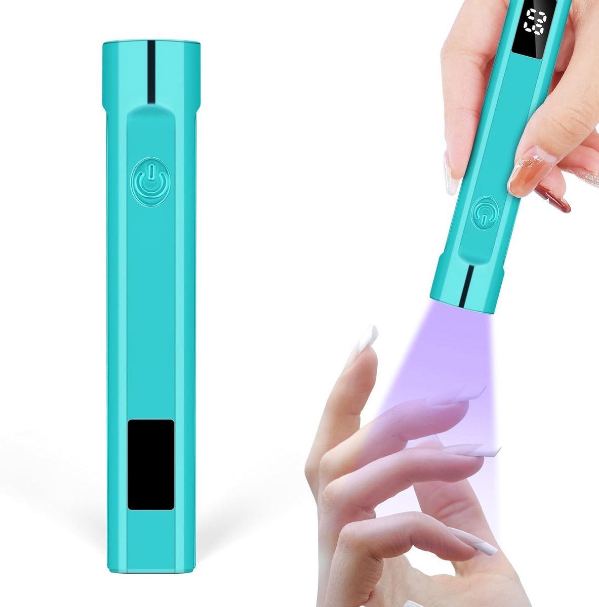 Oplaadbare Draagbare UV-nagellamp met LED-scherm en Timer