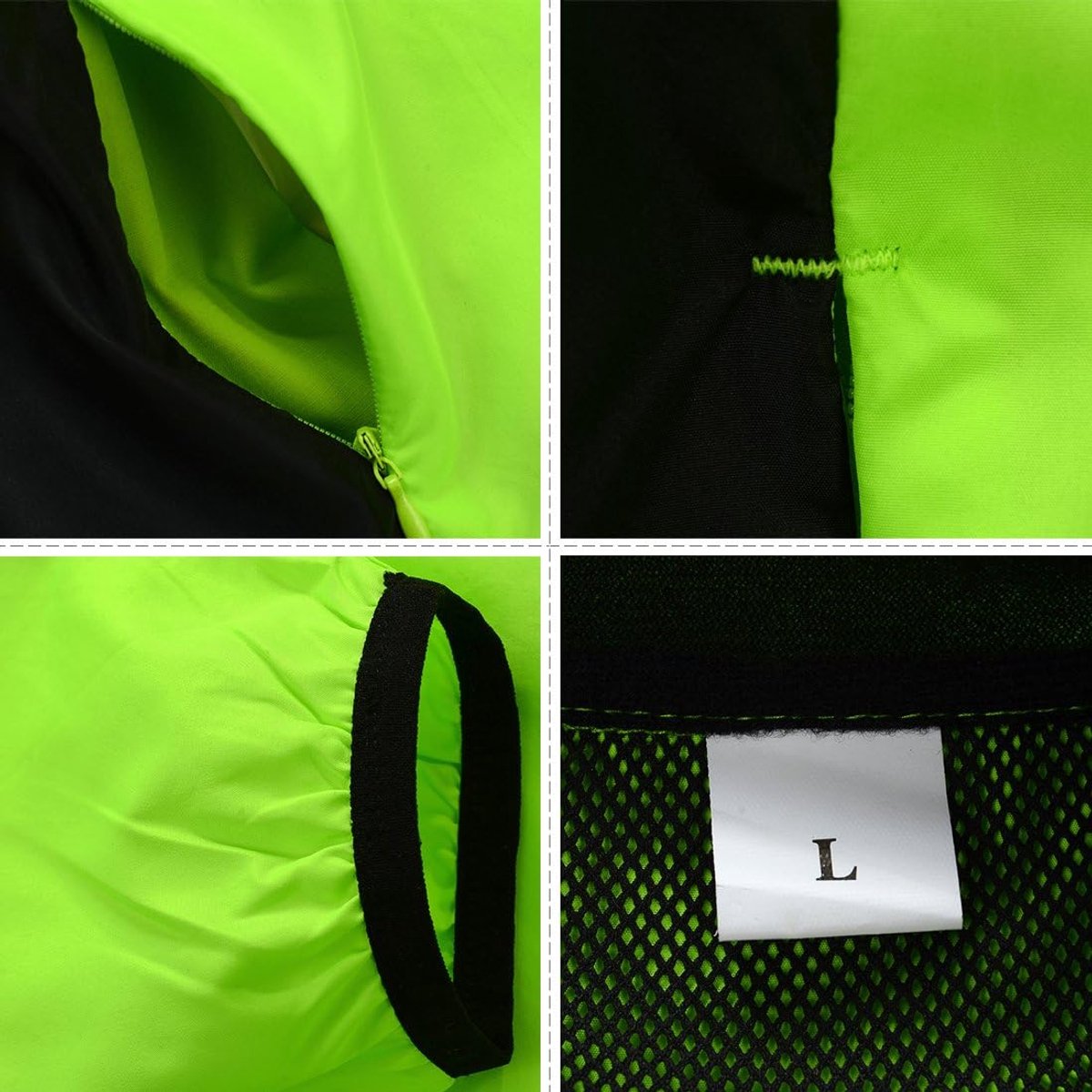 SnelShoppen - Winddichte Waterdichte Fietsjacket voor Mannen - MTB Mountainbike Jacket, Ademend, Lichtgewicht, Geschikt voor Fietsen, Joggen en Hiken