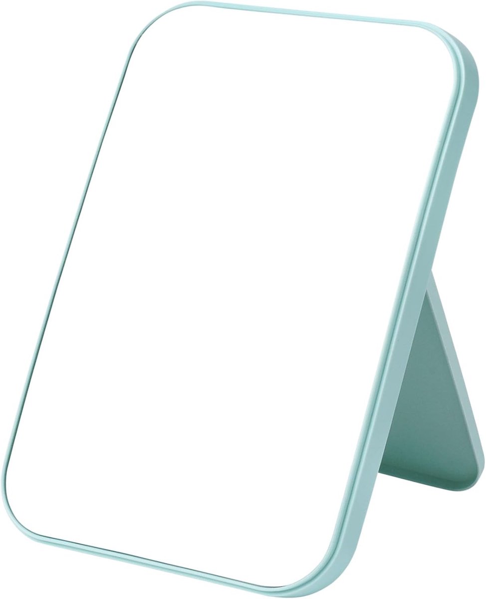 SnelShoppen - Makeup Spiegel - 20x13.5cm Vouwbare Desktop Spiegel - Draagbare Reismirror met Stand - Perfect voor Make-up, Camping en Thuisgebruik