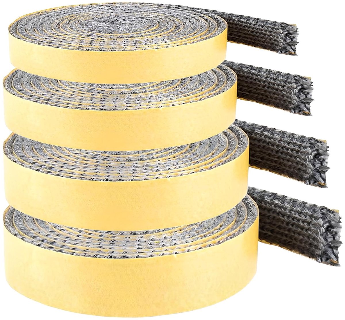 SnelShoppen - Sealing Tape, Zelfklevende Ovenafdichting, 3 mm x 10 mm x 2 m, Hittebestendige Afdichtkoord voor Haarden en Fornuizen, Hoogwaardige Isol
