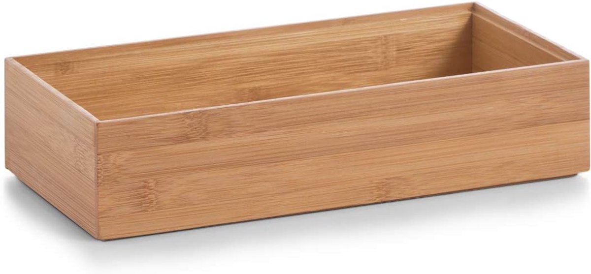 Thijox - Bamboe Opbergdoos 30 x 15 x 7 cm - Duurzaam, Milieuvriendelijk, Multifunctioneel - Ideaal voor Keuken, Badkamer, Kantoor en Organisatie