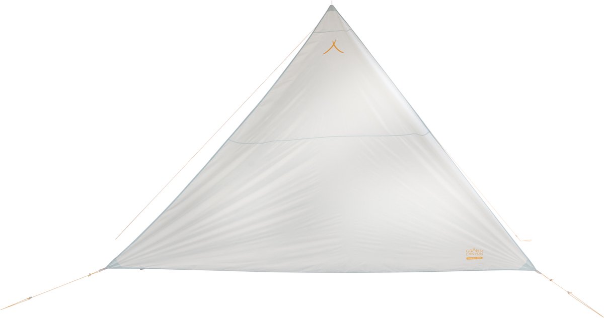 GRAND CANYON Tarp Zuni Ray PRO Tarp – ultraleichtes Outdoor-Tarp mit Aluminiumstange, Sonnensegel und Regenschutz für Camping und Trekking