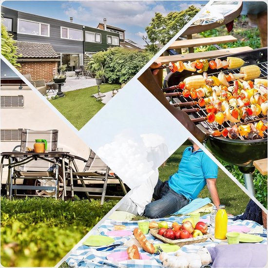 Inklapbare Tafel - Vouwtafel Buiten - 70x60x50 cm - Kampeertafel met Handvat - Stevige - Waterdicht - Voor Tuin, Strand — afbeelding 5