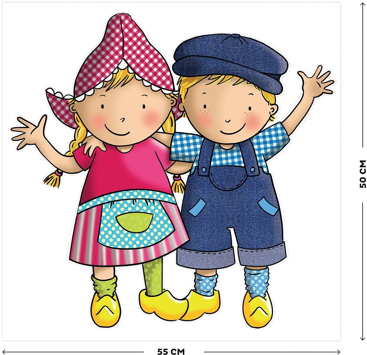 Fien & Teun - Muursticker
