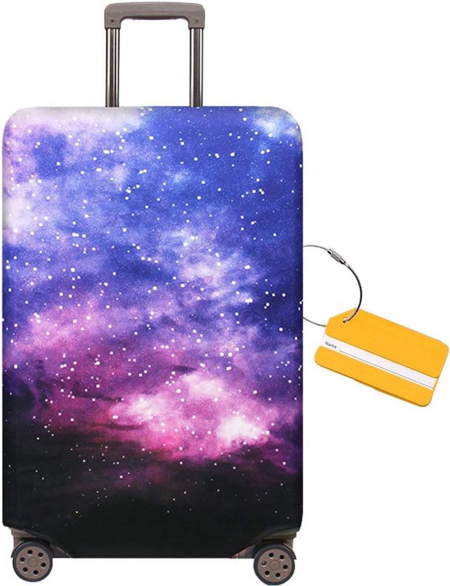 SnelShoppen - OrgaWise Kofferhoes - Beschermende Luggage Cover voor Reiskoffers - Rekbare Anti-Scratch Reisbagage Cover - Elastische Koffer Beschermin