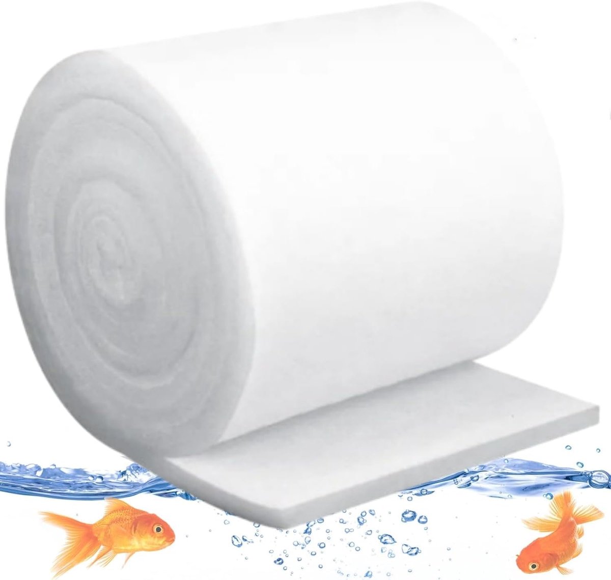 SnelShoppen - Aquarium filterspons 1m Filtermat Biochemische Filtermedia Filtratieschuim 20cm Breed voor Aquarium en Vijver
