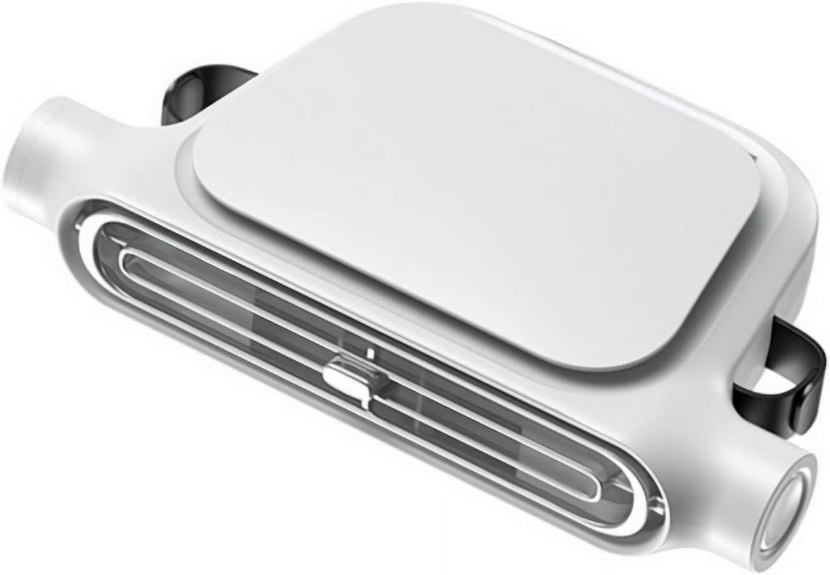 Oplaadbare Autostoelventilator – Draadloze Clip-on Koelventilator met 3000mAh-accu – 3 Snelheden & Verstelbare Hoek – Stille, Draagbare Luchtcirculator voor Achterbank, Kinderen, Huisdieren, Kamperen & Reizen (Wit, 1 stuk)
