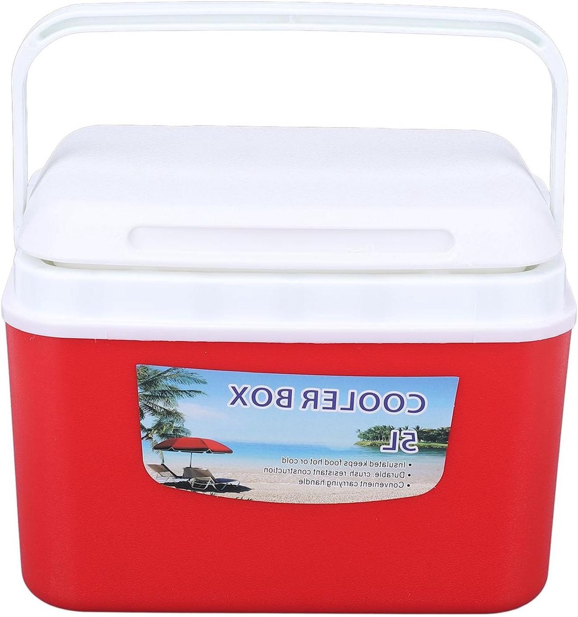 Draagbare Koelbox - Reis Koeler - Buitenactiviteiten - Grote Capaciteit - 5 Liter - Rood