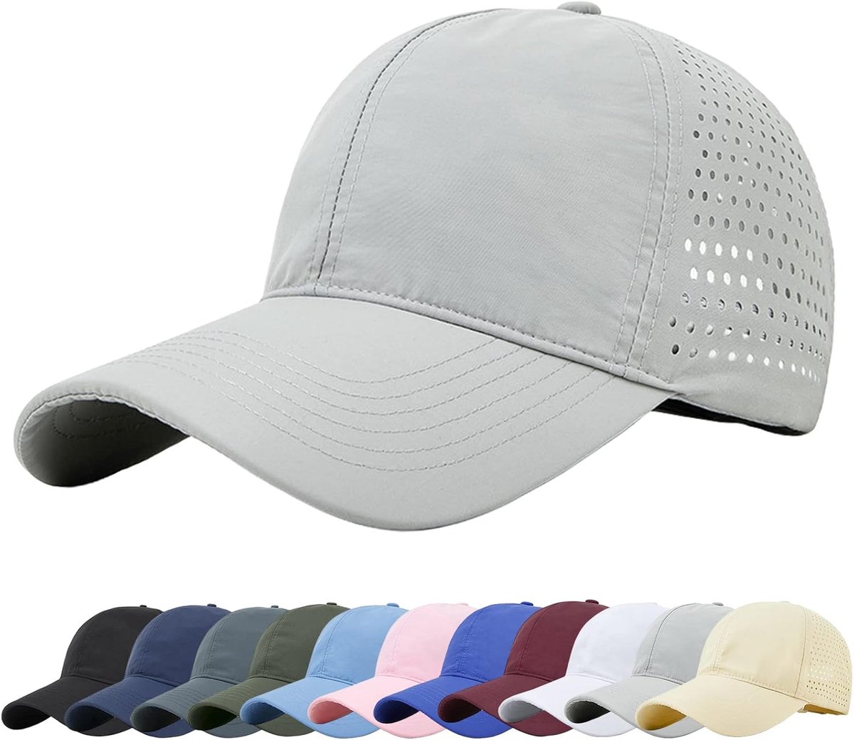 Honkbalpet, opvouwbaar, voor buiten, SPF 50+, zonwering, ademend, voor de zomer, sneldrogend, uniseks