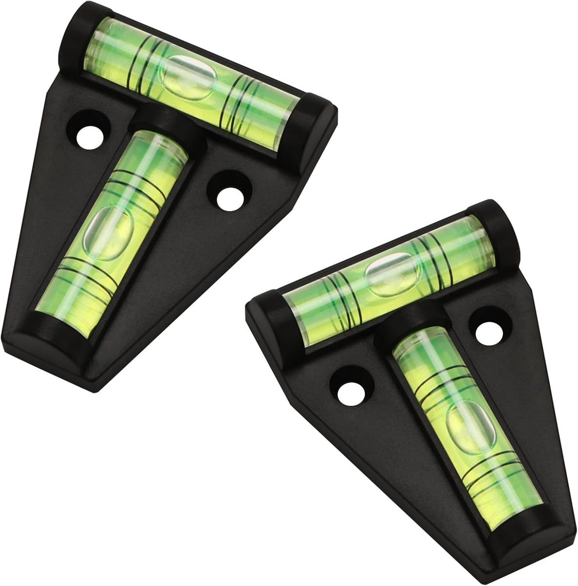 Waterpas klein, kruiswaterpas, camperaccessoires, duurzaam en onbreekbaar, kampeeraccessoires, multifunctionele waterpas, 2 stuks