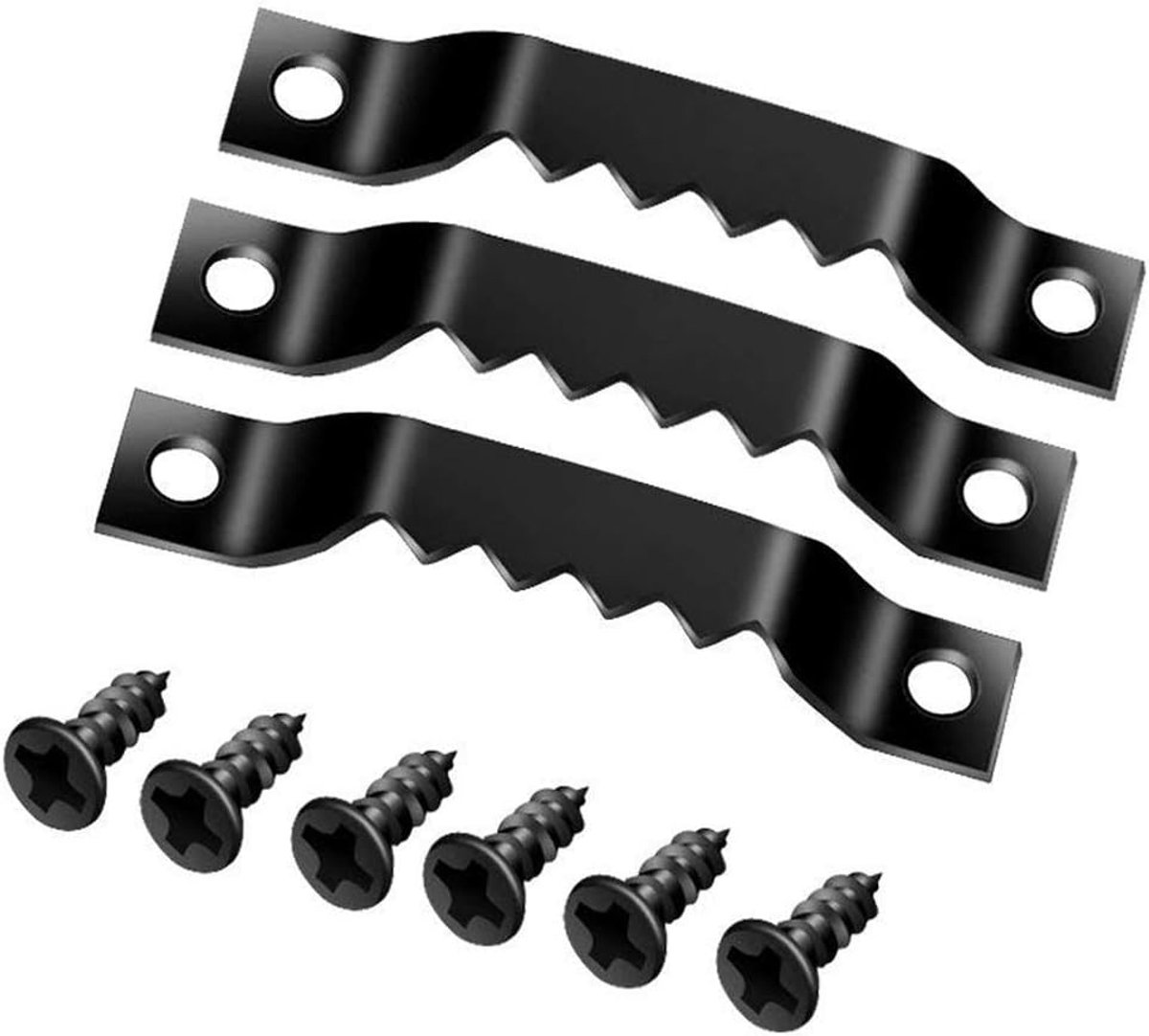 fotohangers met 200 schroeven, 100 stuks, zaagtanden, ophanghaakjes voor fotolijsten, wandbevestiging voor olieverfschilderijen, fotolijst (zwart)