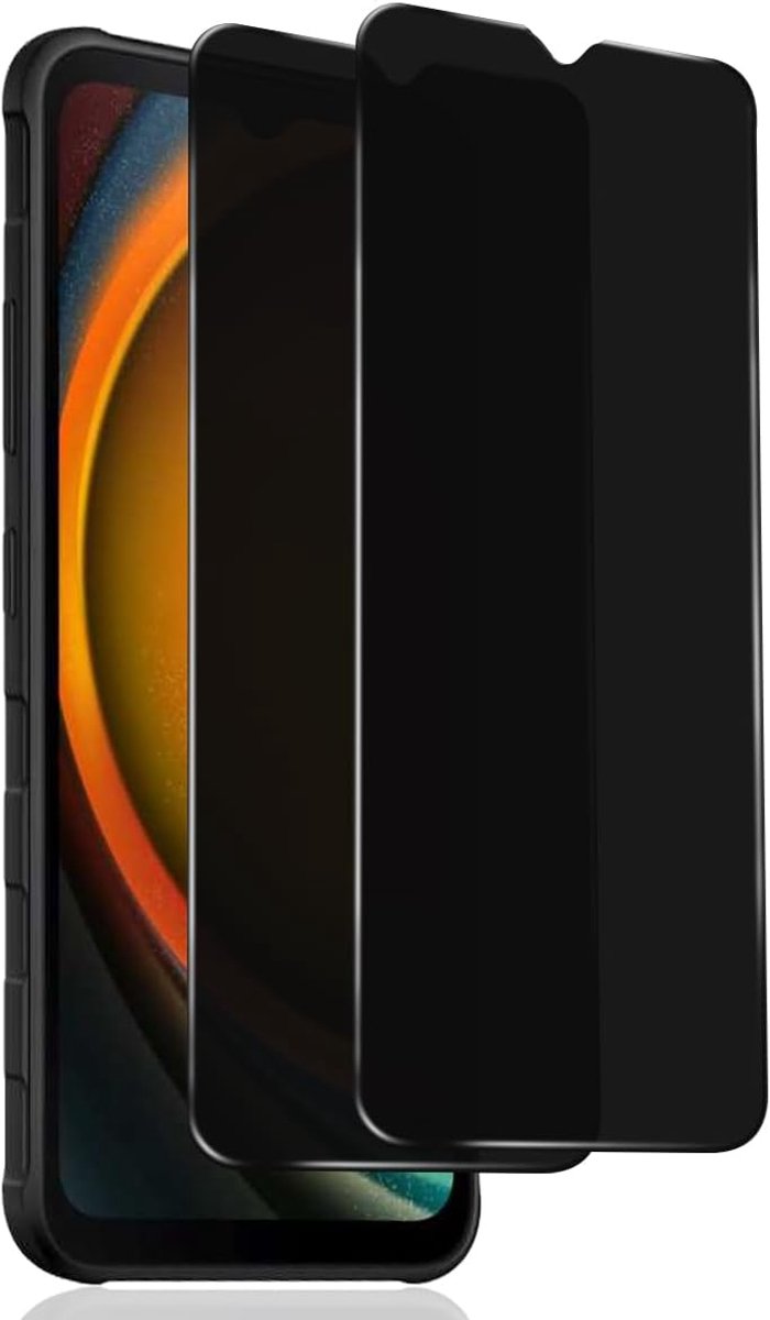 Inkijkbescherming voor Samsung Galaxy XCover 7/7 Pro, pantserglas, 2 stuks, 9H hardheid, anti-spy, displaybeschermfolie van gehard glas, privacy veiligheidsglas
