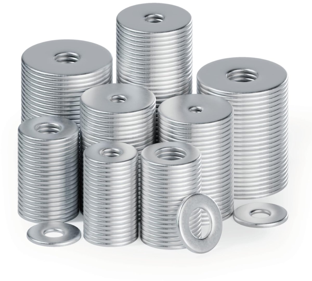 80 stuks Grote sluitringen M5 sluitringen roestvrij staal montageringen, carrosserieringen, ronde sluitring M5 x 25mm, roestvrijstalen metalen ringen voor schroeven draadstangen moeren