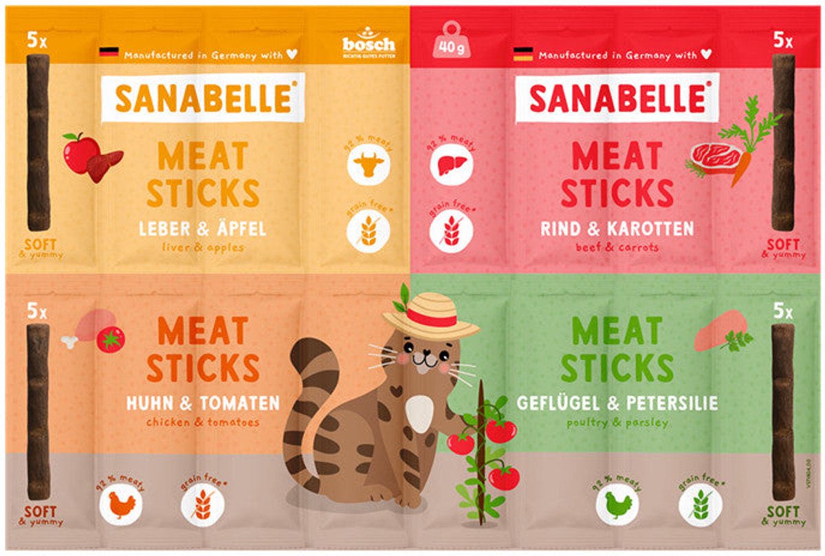 Sanabelle Snack MeatSticks 11x40g | Mix