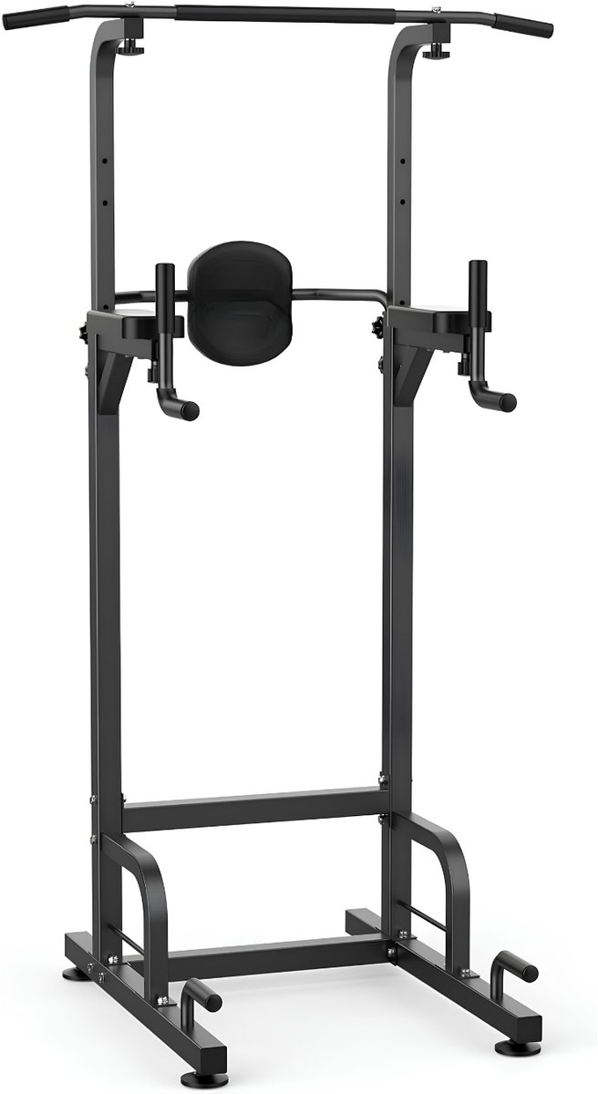 JCP® Pull Up Station - Pull Up Bar - Dip Station - Zwart - 67cm x 87cm x 219cm