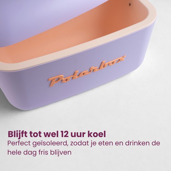 Polarbox Koelbox met Schouderband - Paars Sorbet - 12 Liter van Polarbox — afbeelding 4
