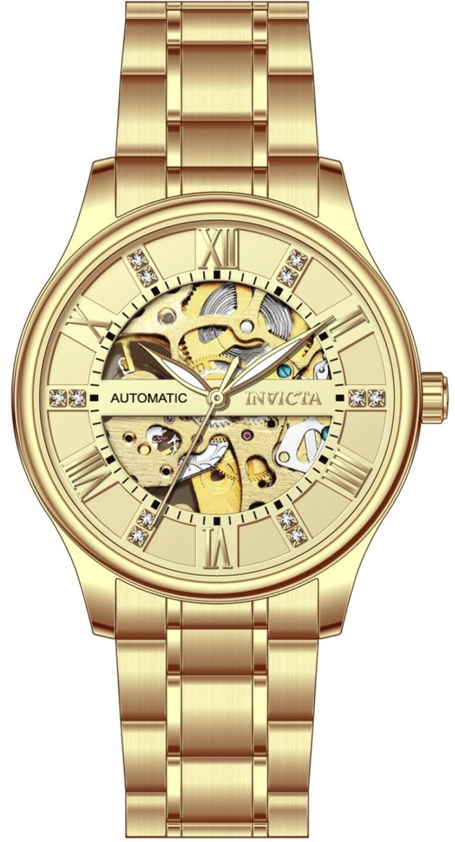 Invicta Objet D Art 69115 Herenhorloge Automatisch Uurwerk - 40 mm
