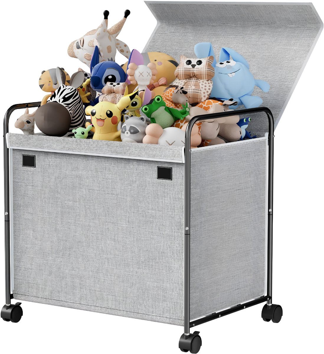 SP® Speelgoedkist - Opbergkist - Speelgoedmand - Grijs - 60cm x 42cm x 59cm