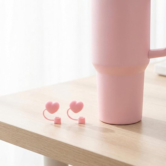 Rietjesborstel en flessenborstelset, 4 stuks, extra lange en flexibele reinigingsborstel met 2 hartvormige rietjessluitingen voor beker, glazen rietjes, babyflessen en melkslang, 9 mm en 6 mm — afbeelding 3